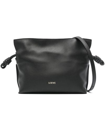Loewe Mini Flamenco Clutch Bag - Black