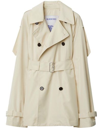 Burberry Kurzer Trenchcoat - Natur