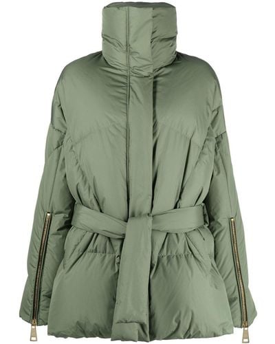 Khrisjoy New Iconic Belted Puffer Jacket - Green