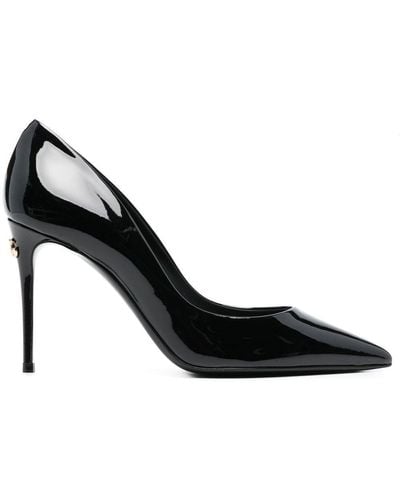 Dolce & Gabbana Dolce & Gabbana Black Patent Leder High Heels - Negro