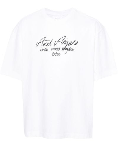 Axel Arigato T-shirt Met Logoprint - Wit