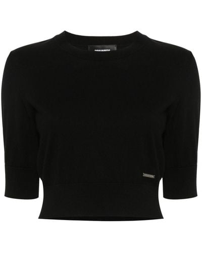 DSquared² Cropped Top - Zwart