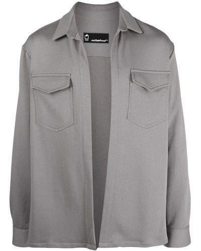 Styland Giacca-camicia x notRainProof - Grigio