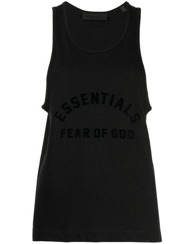 Fear Of God Essentials ロゴプリント タンクトップ - ブラック