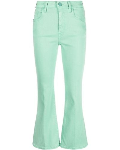 Jacob Cohen Victoria Cropped Flared Jeans - Green