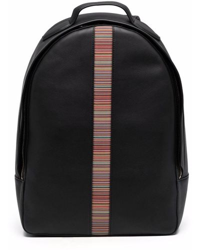 Paul Smith Signature-stripe Backpack - Black