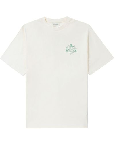 Drole de Monsieur T-Shirt mit grafischem Print - Weiß