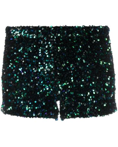 Styland Sequin-embellished Mini Shorts - Green