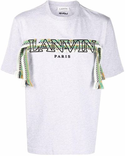 Lanvin Crazy Curb Tシャツ - グレー