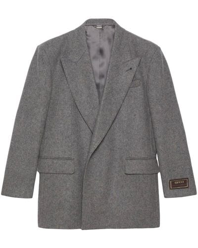 Gucci Wool-cashmere Jacket - Grey