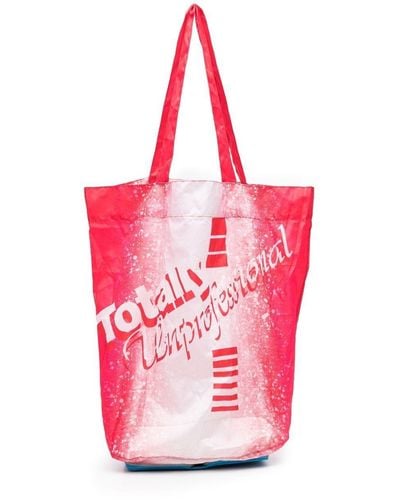 Martine Rose Totally Unprofessional Tote Bag - Pink