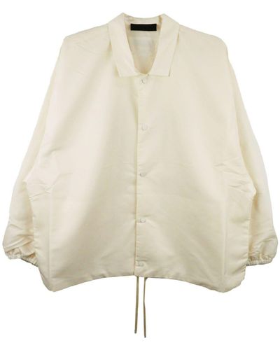 Fear Of God Coaches Logo-appliqué Jacket - Natural