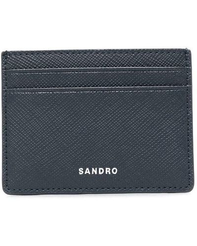 Sandro Logo-detail Cardholder - Blue