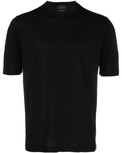 Dell'Oglio Short-sleeve Cotton T-shirt - Black