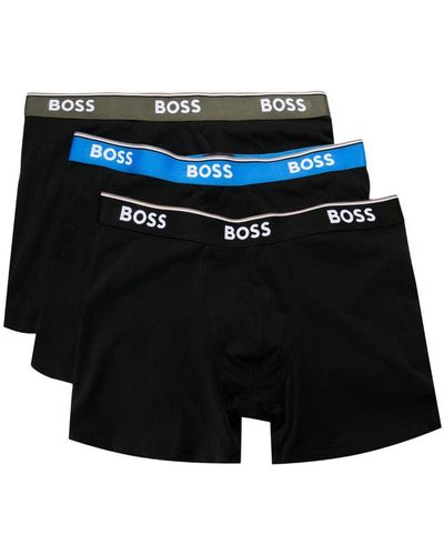 BOSS Set di boxer con banda logo - Nero
