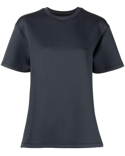 Cynthia Rowley T-shirt con maniche a spalla bassa - Nero
