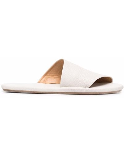 Marsèll Open-toe Leather Slides - White
