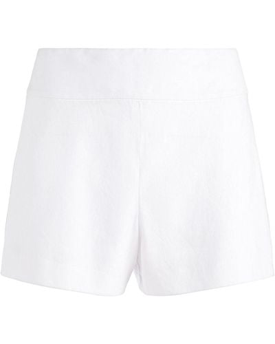 Alice + Olivia Donald High-waisted Shorts - White