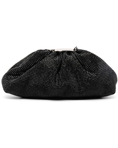 Philipp Plein Crystal-embellished Clutch Bag - Black