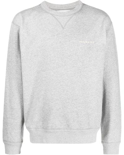 Isabel Marant Logo-embroidered Sweatshirt - Grey