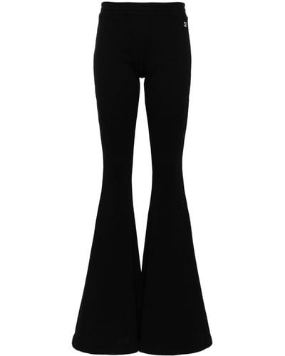 GIUSEPPE DI MORABITO Flared Jersey Trousers - Black