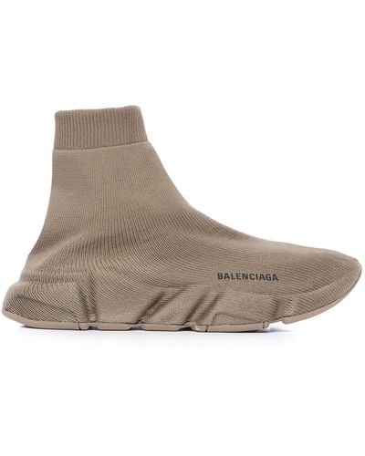 Balenciaga Speed Knitted Trainers - Brown