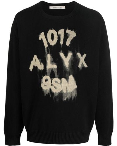 1017 ALYX 9SM ロゴ プルオーバー - ブラック
