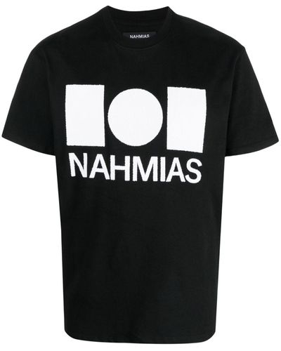 NAHMIAS Caviar ロゴ Tシャツ - ブラック