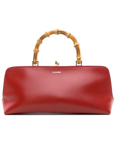 Jil Sander Petit sac à main Goji en cuir - Rouge