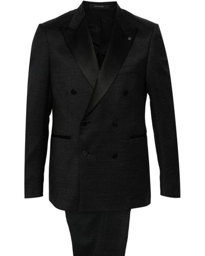 Tagliatore Double-Breasted Suit - Black