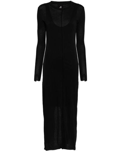 Thom Krom Jersey Maxi-jurk - Zwart