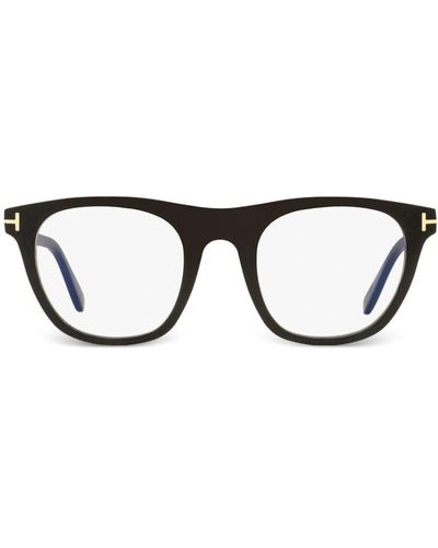 Tom Ford Magnetische Clip-On-Brille - Schwarz