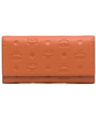 MCM Portemonnaie mit Muster - Orange