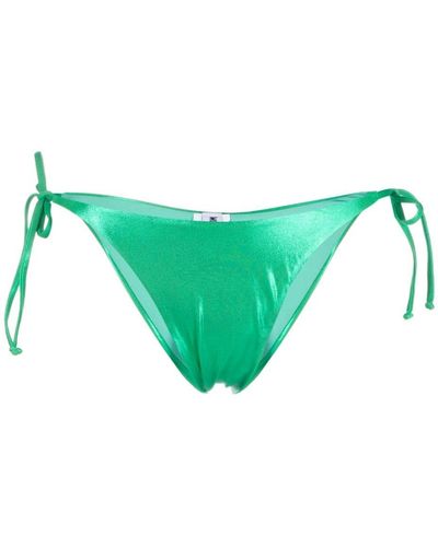 Moschino Slip bikini con nodo laterale - Verde