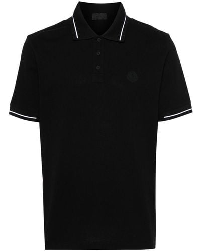 Moncler Polo à logo appliqué - Noir