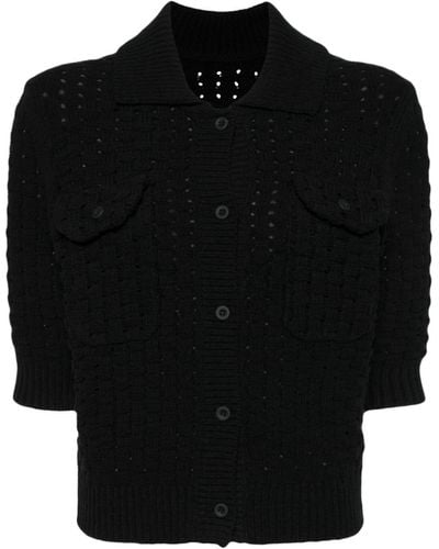 JNBY Short-sleeve Knitted Cardigan - Black