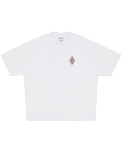 Marcelo Burlon T-shirt Optical Cross en coton - Blanc