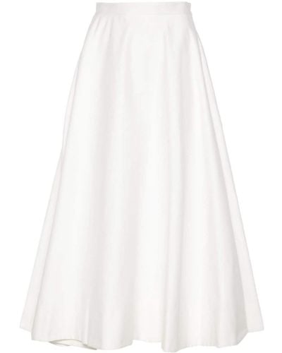 Blanca Vita Gengy Flared Midi Skirt - White