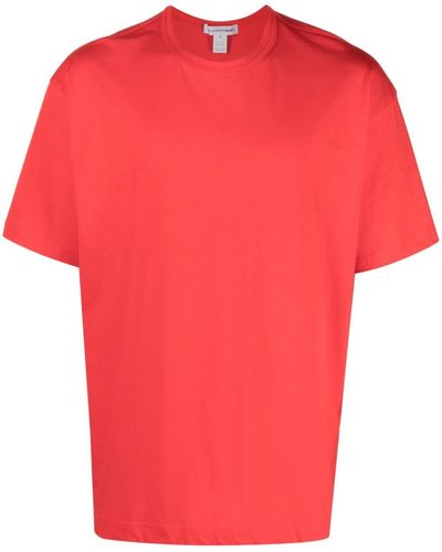 Comme des Garçons Camiseta con logo estampado - Rojo