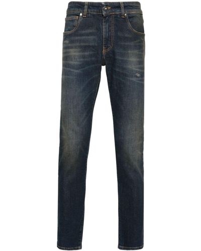 Salvatore Santoro Washed Skinny Jeans - ブルー