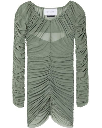 AZ FACTORY X Ester Manas Ruched-detailed Top - Green