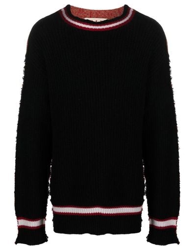 Marni Two-tone Round-neck Sweater - Black