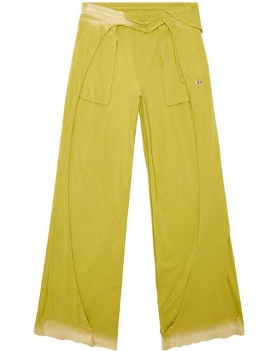 DIESEL P-topahoop-n1 Cotton Track Trousers - Yellow