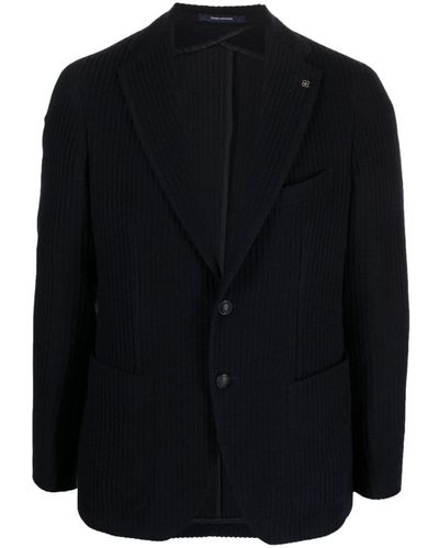 Tagliatore Ribfluwelen Blazer - Zwart