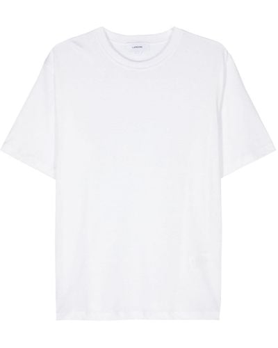 Lardini T-shirt Met Ronde Hals - Wit