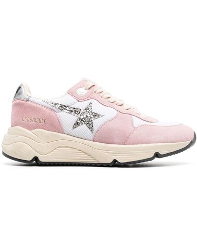 Golden Goose Running-sole Suede Sneakers - Pink