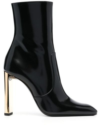 Saint Laurent Auteuil Heeled Ankle Boots - Black