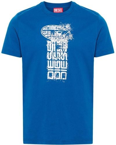 DIESEL T-shirt T-Diegor-K68 - Bleu