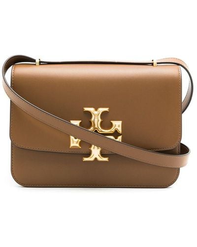 Tory Burch Eleanor Leather Shoulder Bag - Brown