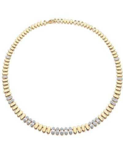 Sara Weinstock 18kt Yellow Gold Taj Baguette Diamond Choker - Metallic
